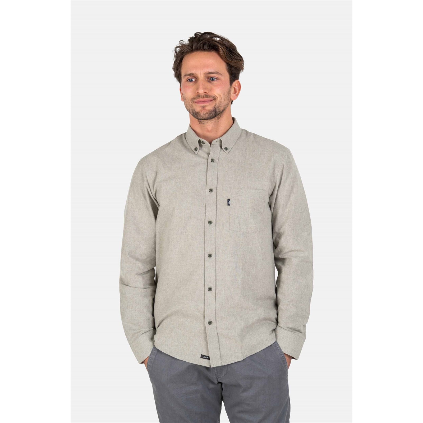 košile REELL - Nordic Shirt Eucalyptus (170) velikost: L