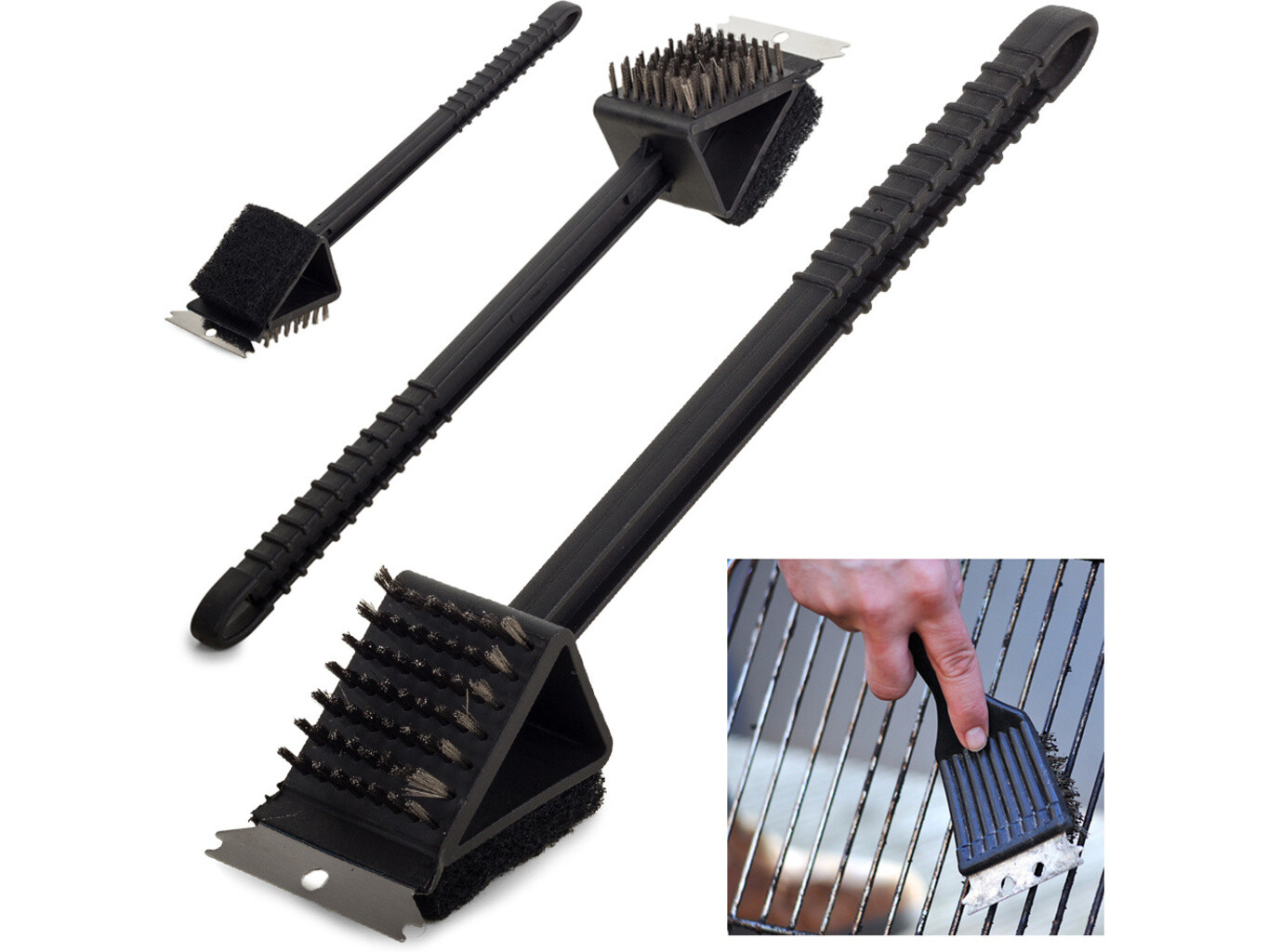 Kartáč na čištění grilu 3v1