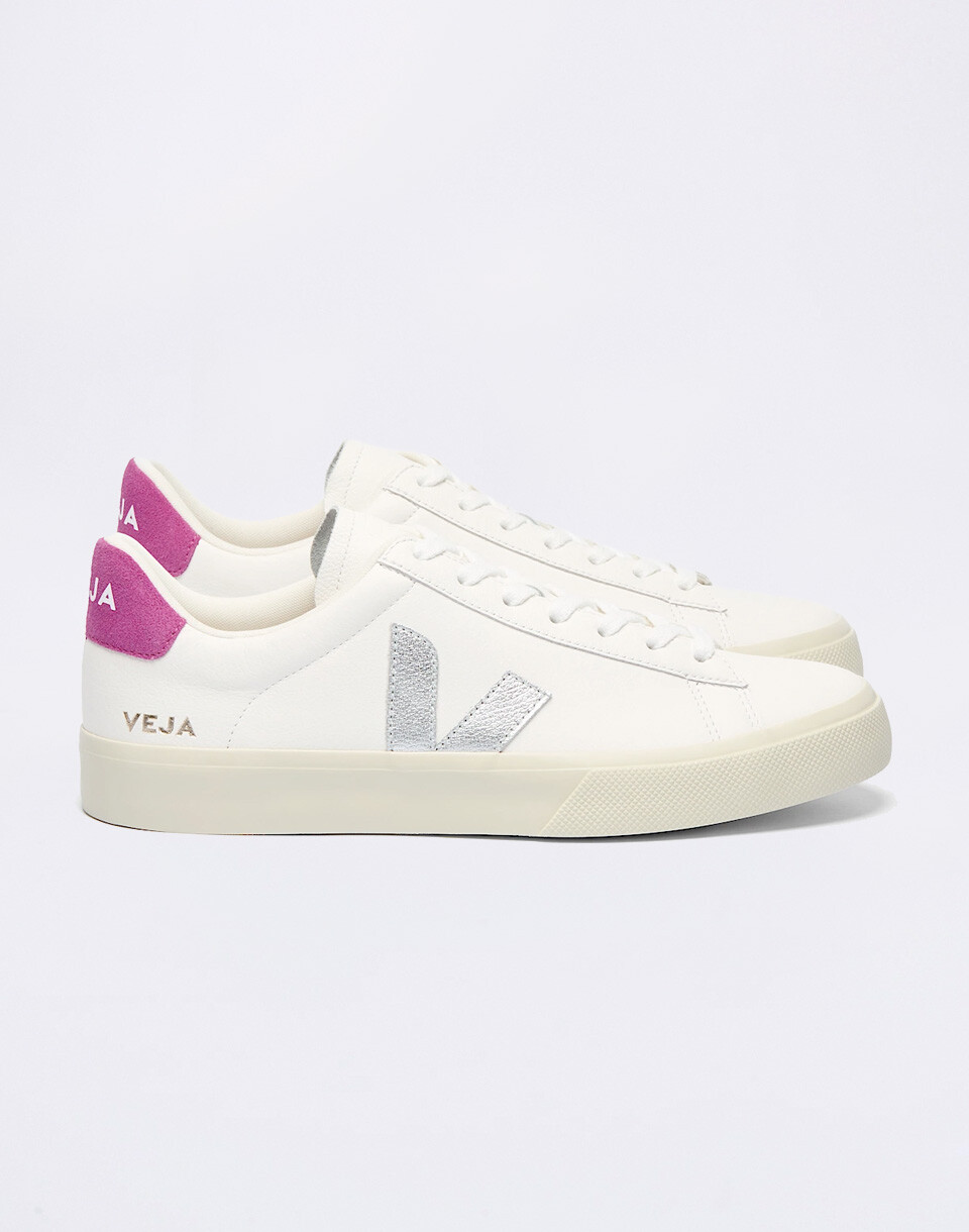 Veja Campo Leather WHITE_SILVER_ULTRAVIOLET 37