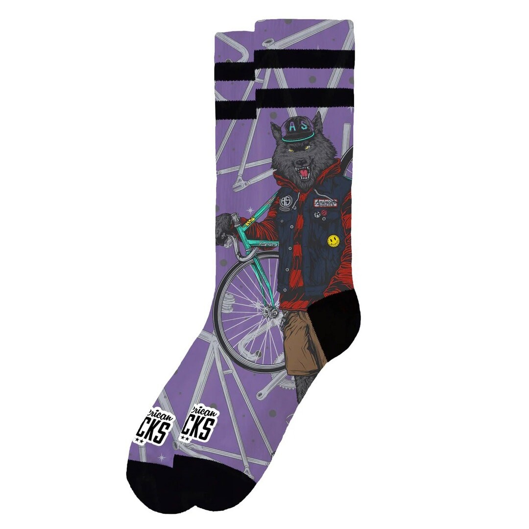 American Socks Cycling Wolf