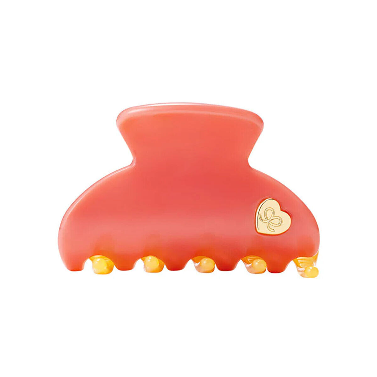 By Eloise London Medium Hair Claw Gold Heart skřipec do vlasů odstín coral sunset pro ženy