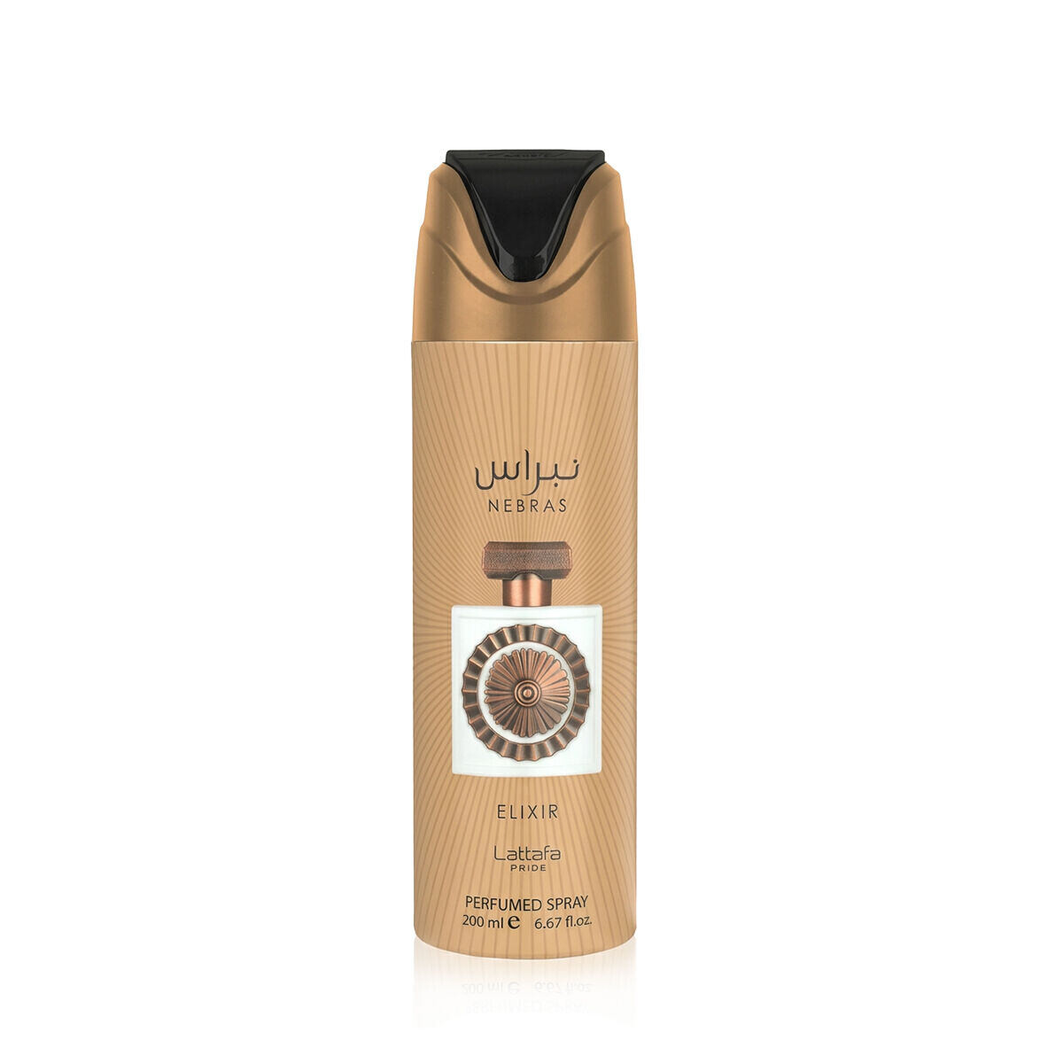 Lattafa Nebras Elixir deodorant ve spreji unisex 200 ml unisex