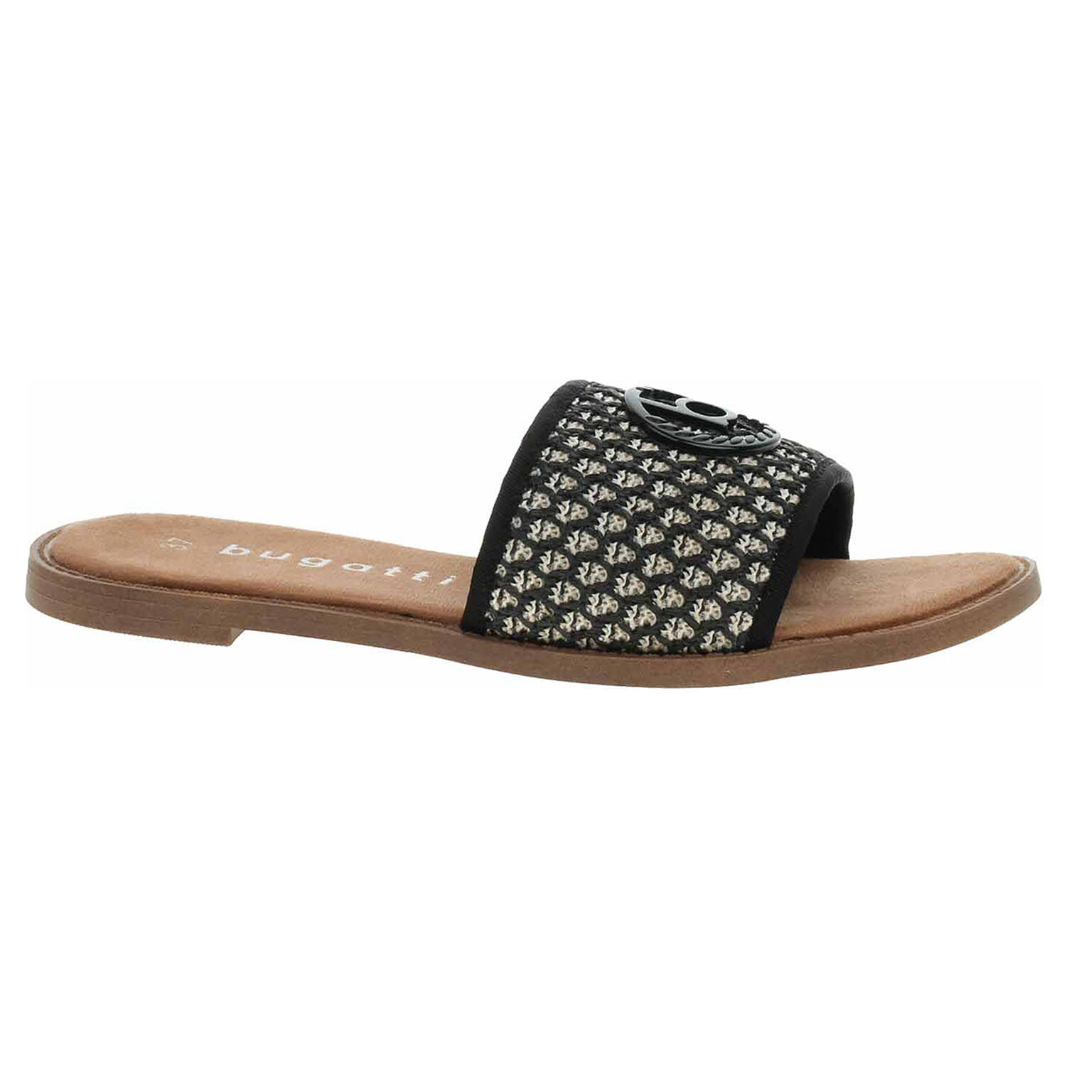 Ecco Dámské pantofle Bugatti 435-AI29A-6900 1021 black/offwhite 23601357
