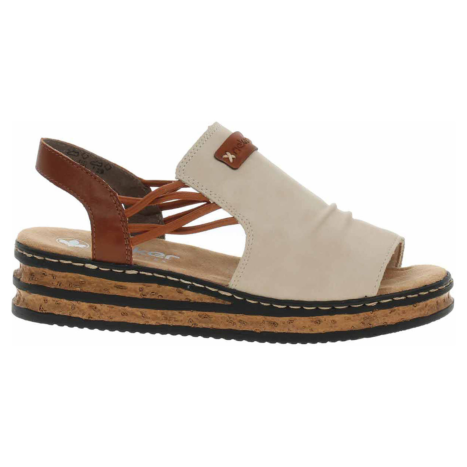 Ecco Dámské sandály Rieker 62962-60 beige 23802129