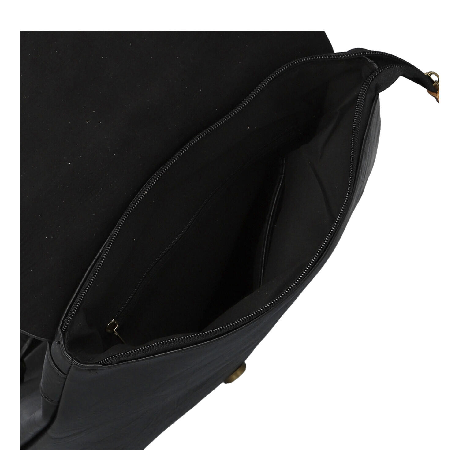 Trendy dámský koženkový batoh Tirion, černý