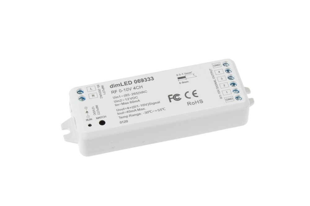 Ovladač dimLED RF 0-10V 4CH