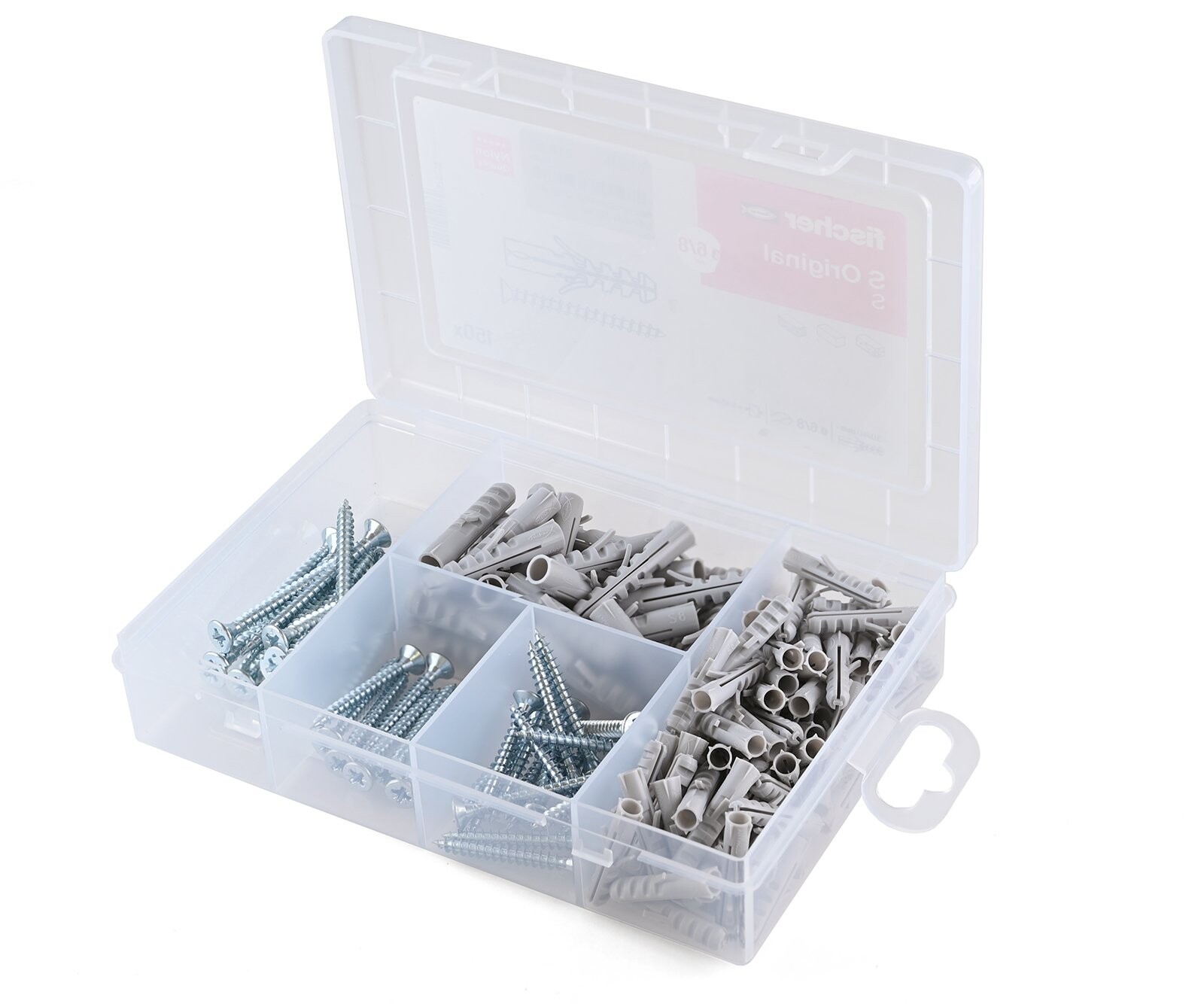 Box hmoždinek S Original 6/8 + vruty 150ks Fischer