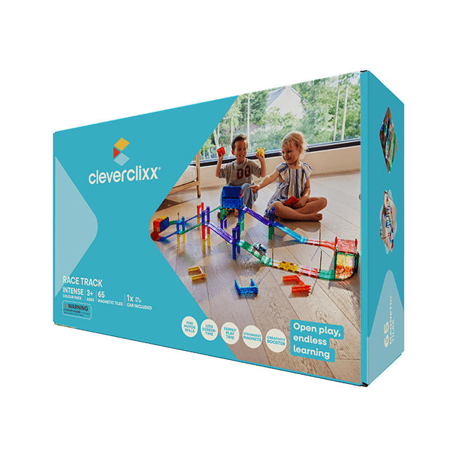 Cleverclixx – Magnetická závodní dráha Intense – 65 ks