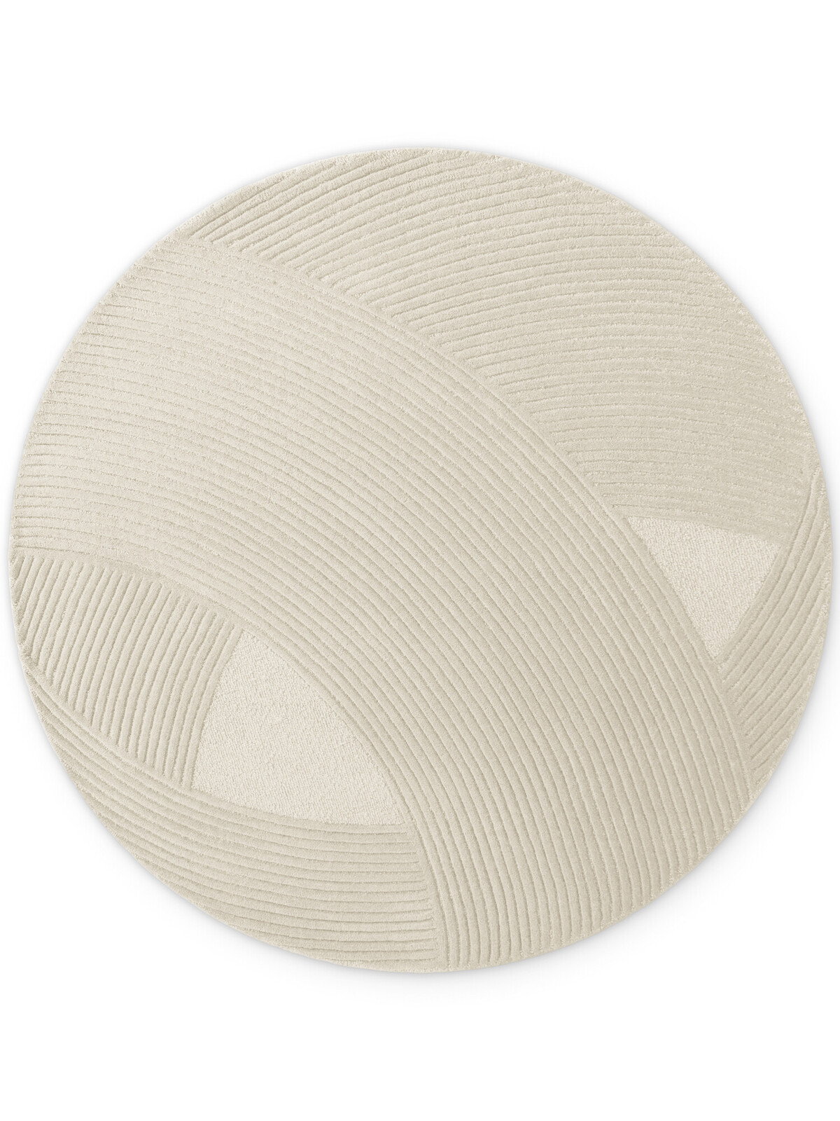 Kusový koberec Ted Baker Kensington 106399 Creme kruh, 160x160, bílá, kancelář, Ted Baker