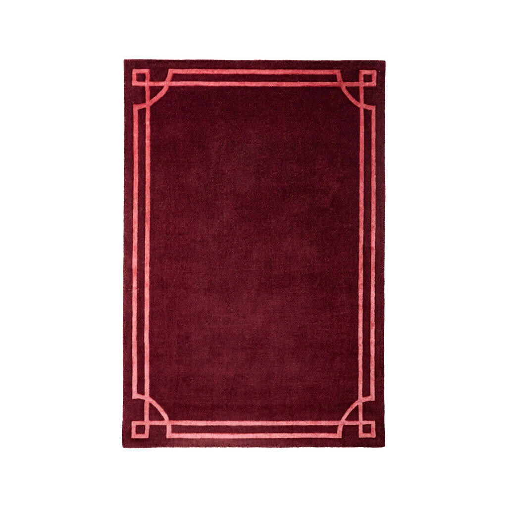 Flair Rugs VLNĚNÝ KOBEREC, 120/170 cm tmavě červená