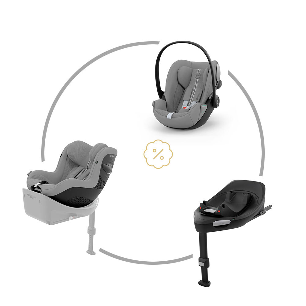 Cybex set CLOUD G I-SIZE PLUS + Sirona G PLUS STONE GREY + Base G