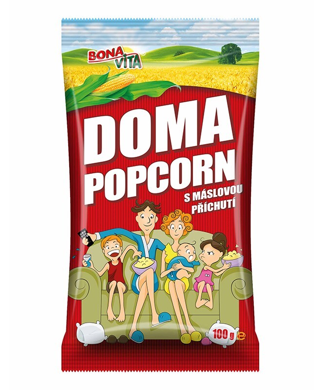 Bonavita Popcorn do mikrovlnky máslový 100 g DMT 04/2026