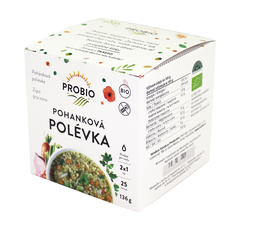 Pohanková polévka BIO 136 g PRO-BIO DMT 02/2026