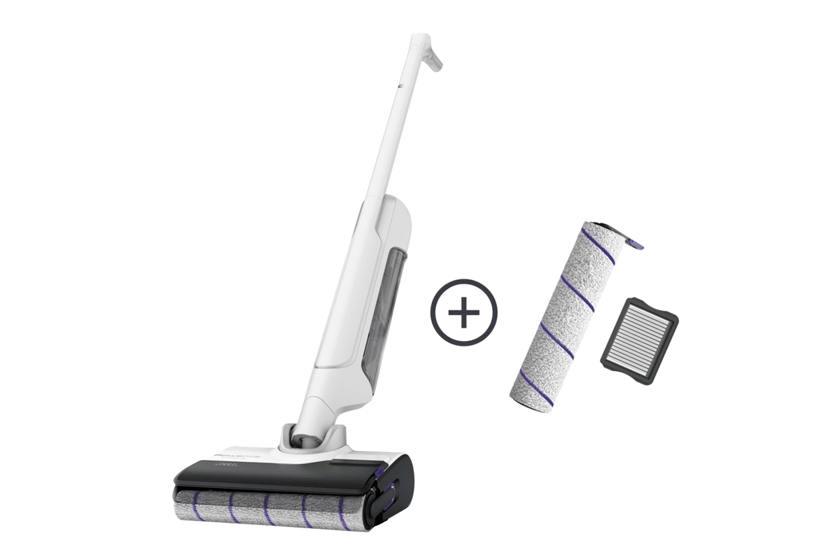 Akční set podlahová myčka Rowenta X-Clean 10 GZ7035 + náhradní kartáče a omyvatelné filtry