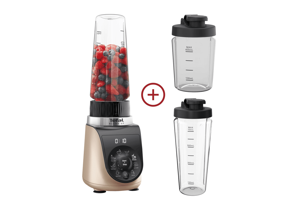 Akční set stolní mixér Tefal Blend Up BL190AF0 + 2× cestovní láhev navíc (0,4 l a 0,7 l)