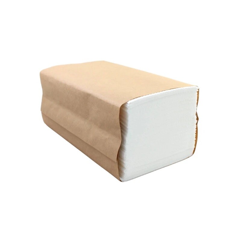Papírové ručníky ZZ, 230 x 210 mm, 3000 ks, 2 vrs., bílé