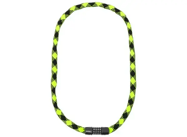Max1 Twist řetězový zámek kódový 3,2x1200 mm zeleno/černý