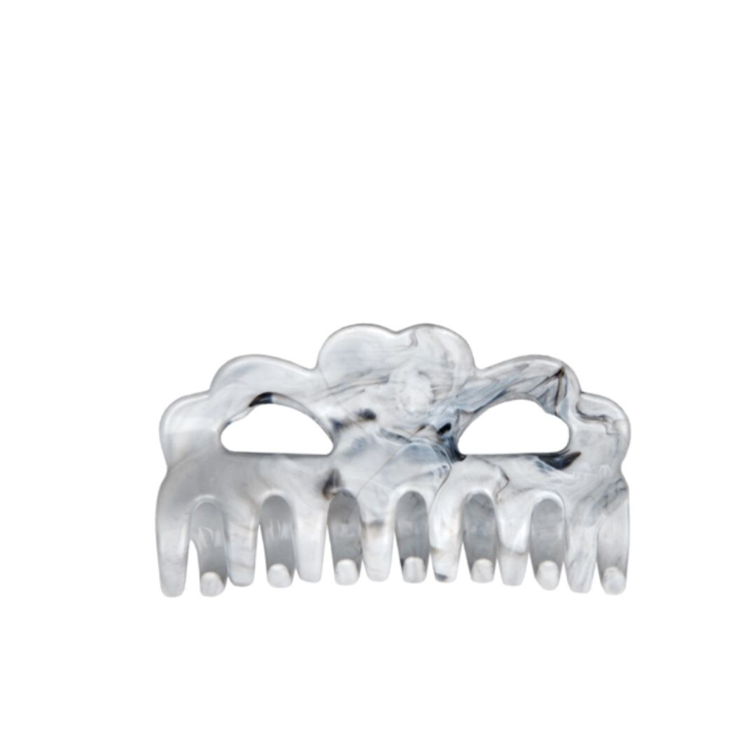 Eurostil 00100/52 Clamp Heart Clip Marble Colored - barevný kolíček do vlasů (barva dle dostupnosti), šířka 6 cm