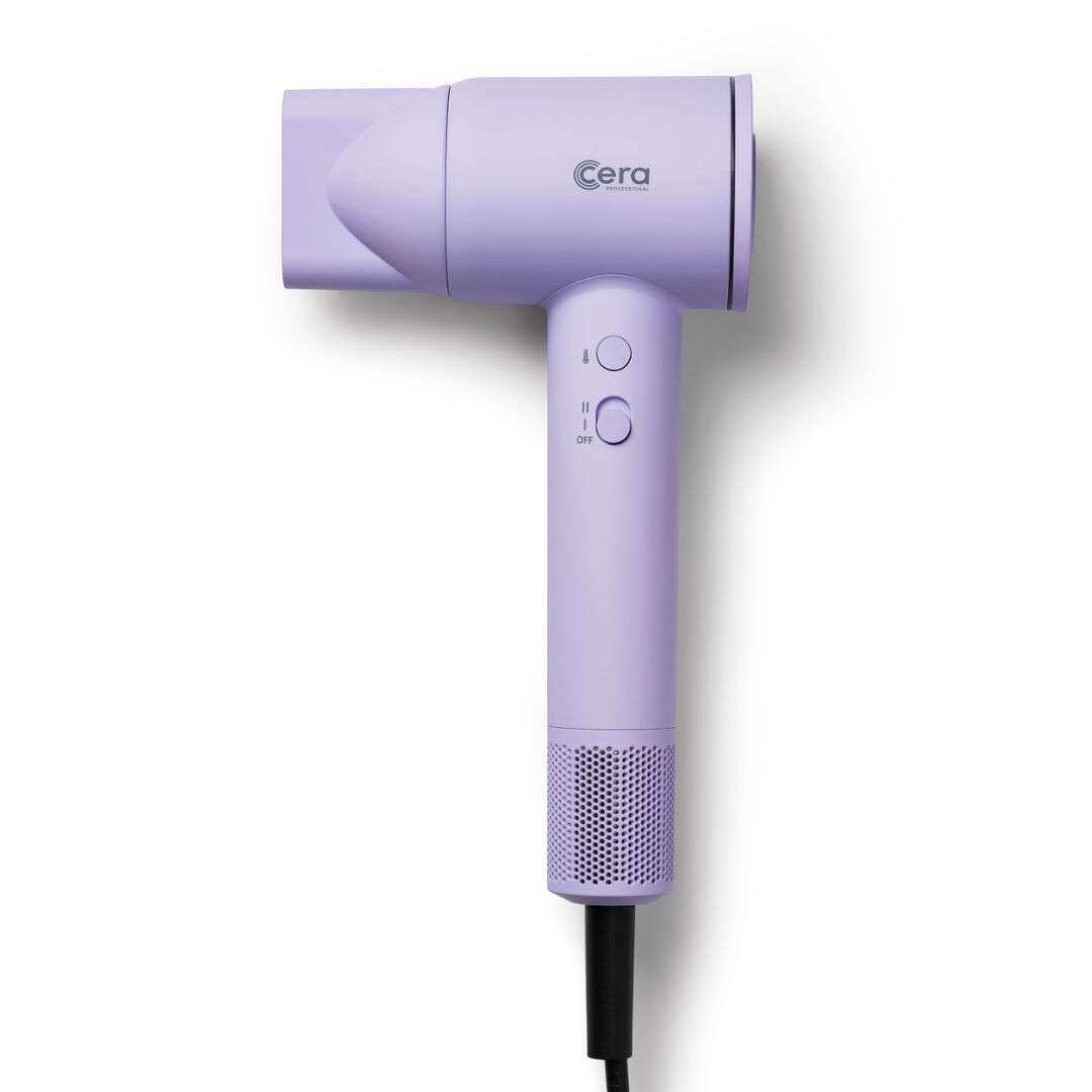 Cera PRO BLDC Dryer - profesionální fén na vlasy, 1600W Lavender - pastelově fialový