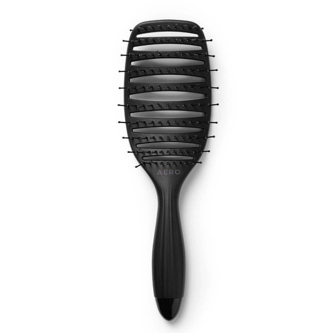 Peniculus Noir Collection AERO (7965) - kartáč na rozčesávání vlasů (i na krůté vlasy), nylonové štětiny