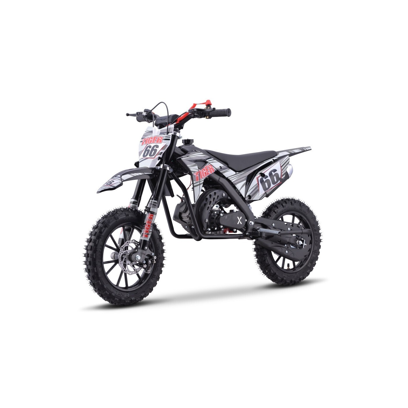 mamido Dětská benzínová motorka RamiGO TIGER 49CC černá