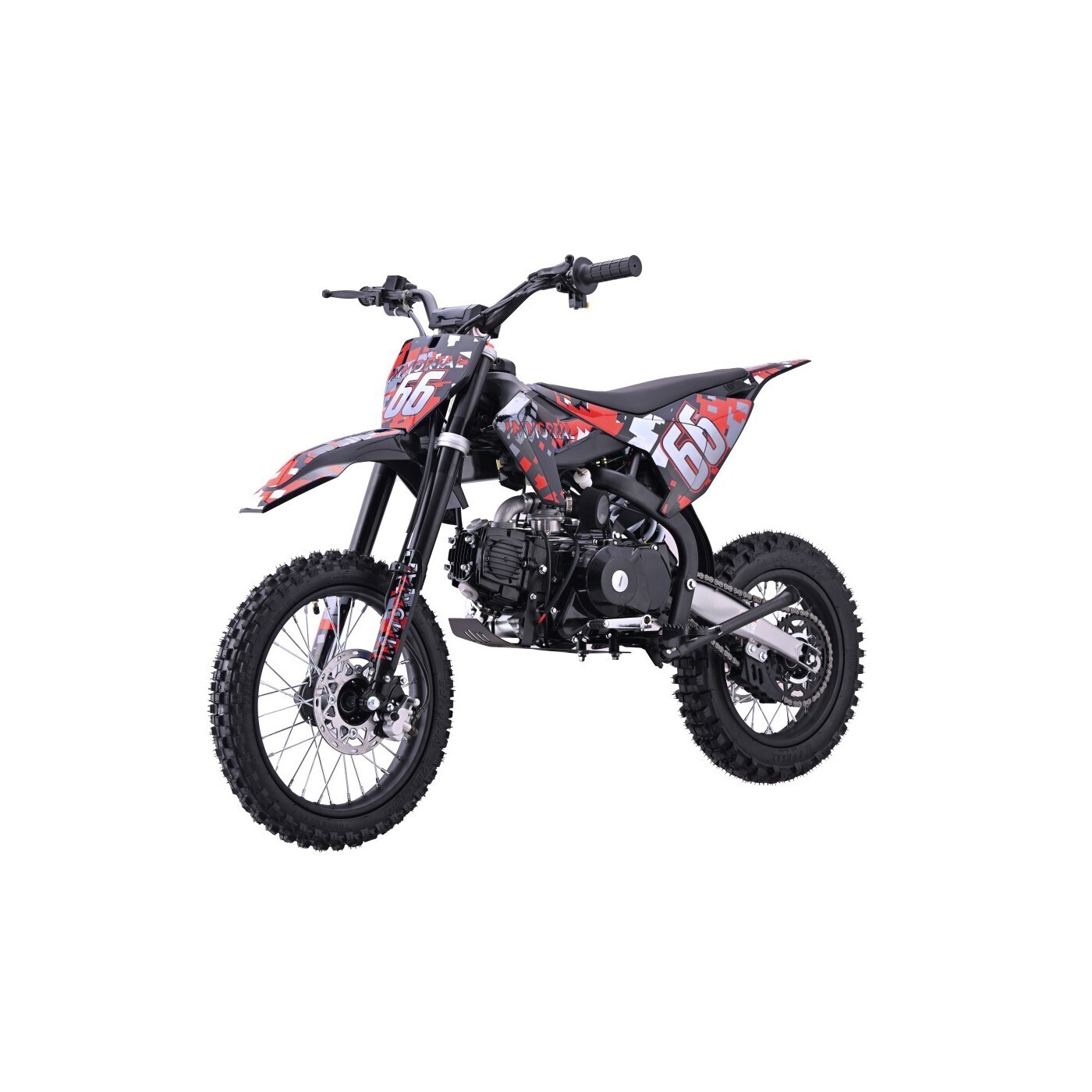 mamido Dětská benzínová motorka RamiGO IMMORTAL 110CC červená