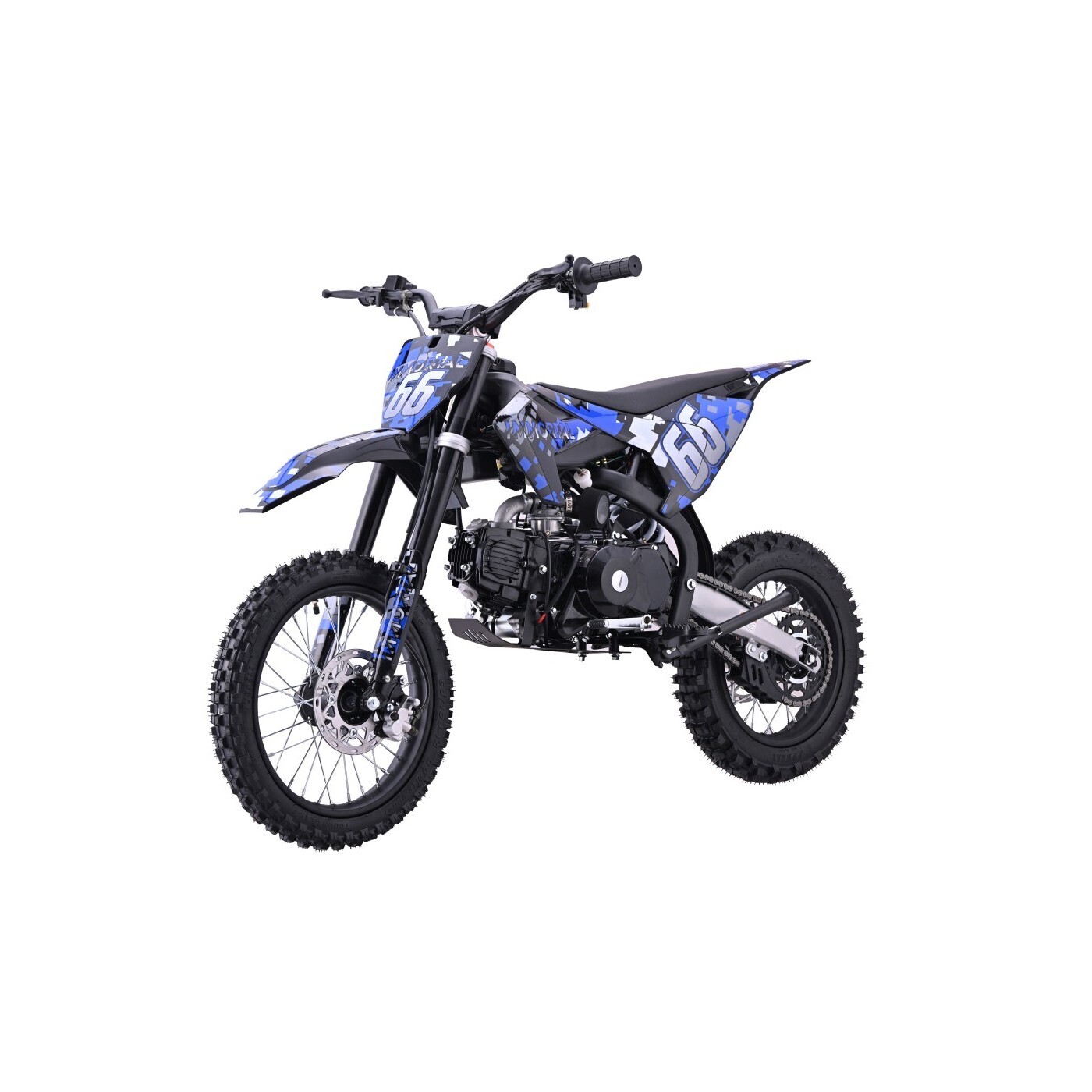 mamido Dětská benzínová motorka RamiGO IMMORTAL 110CC modrá