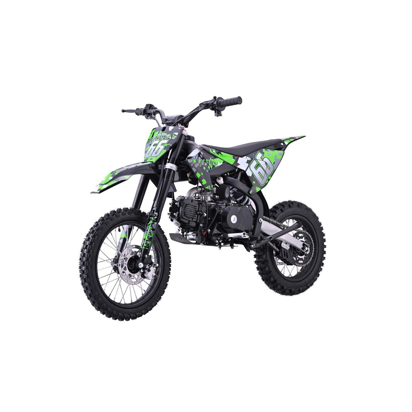 mamido Dětská benzínová motorka RamiGO IMMORTAL 110CC zelená