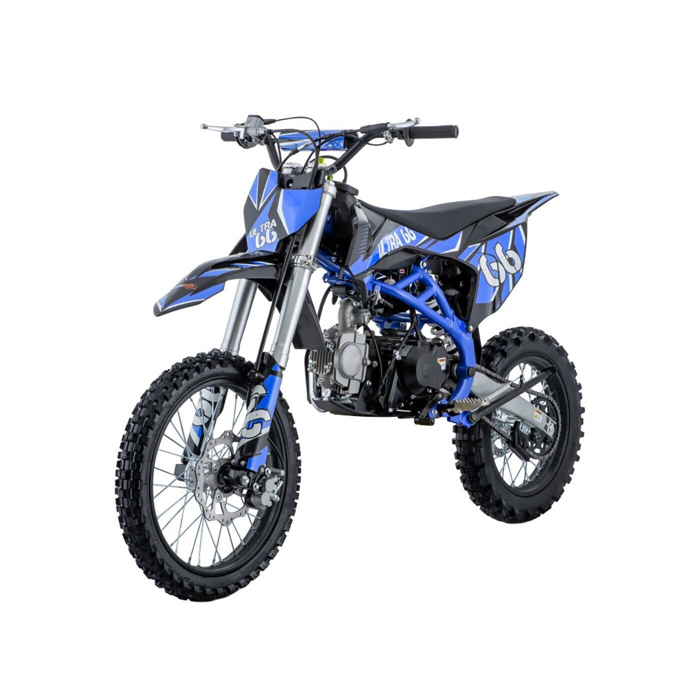 mamido Dětská benzínová motorka RamiGO ULTRA 66 125CC modrá