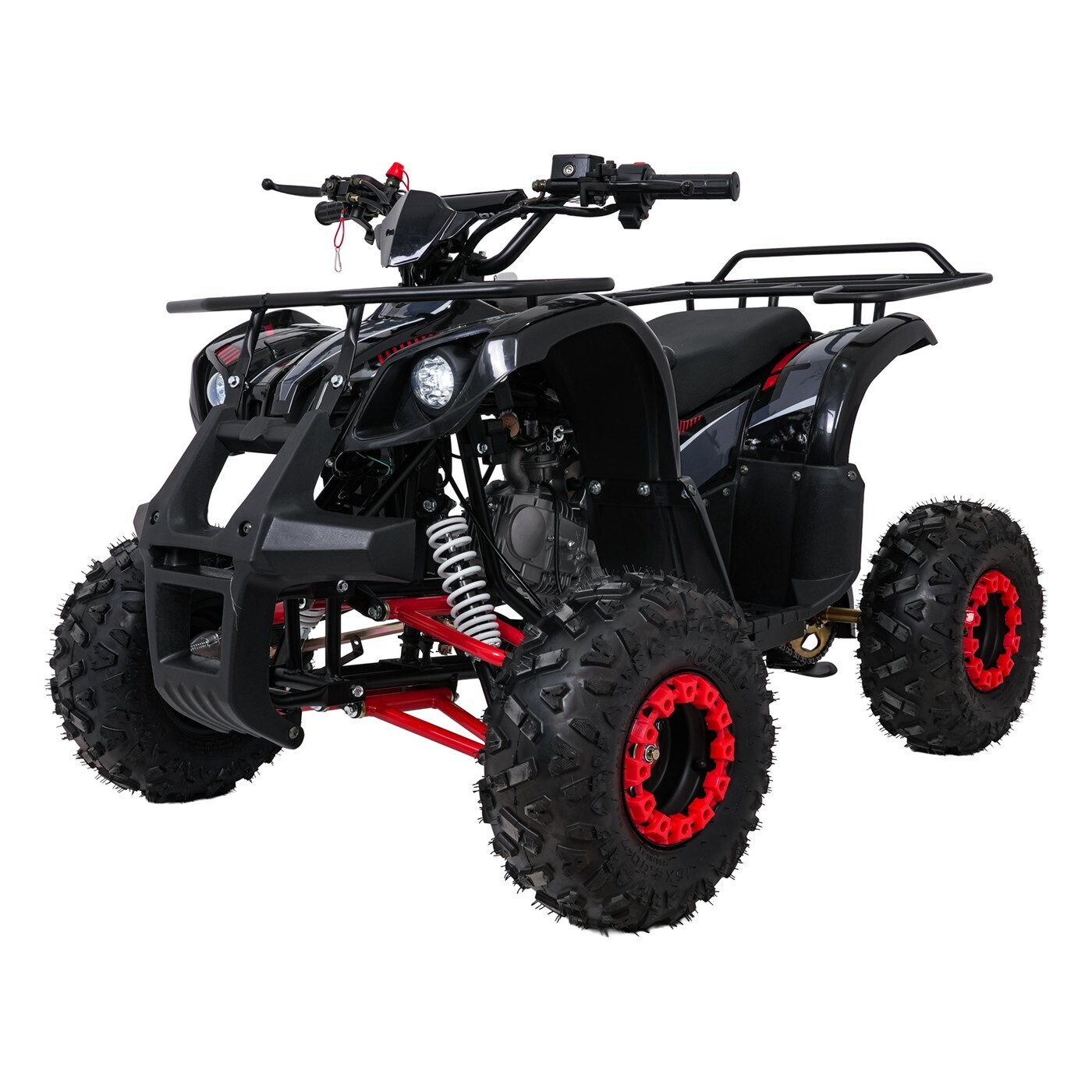 mamido Dětská benzínová čtyřkolka RamiGO WILDPEAK 110CC černo-červená