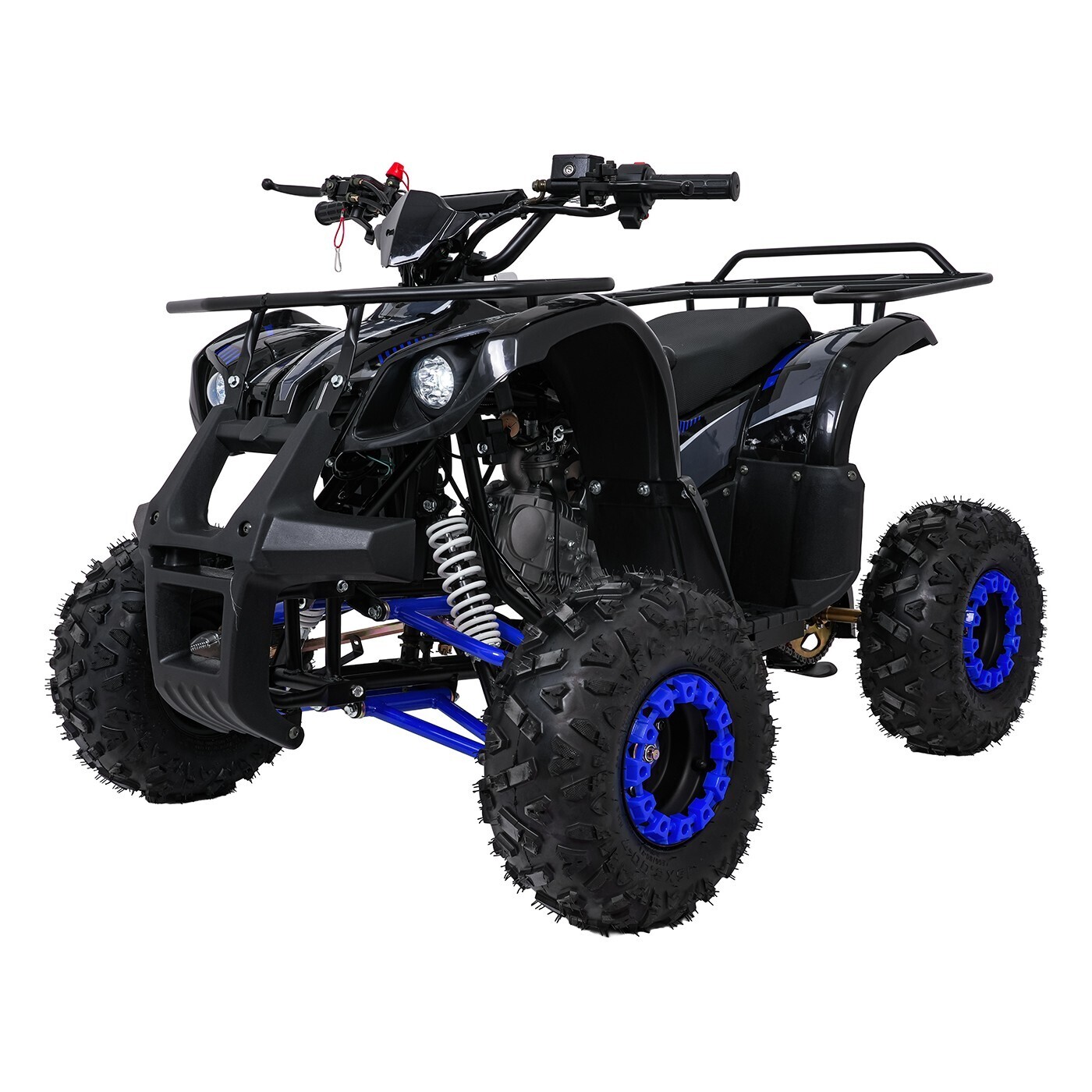 mamido Dětská benzínová čtyřkolka RamiGO WILDPEAK 110CC černo-modrá