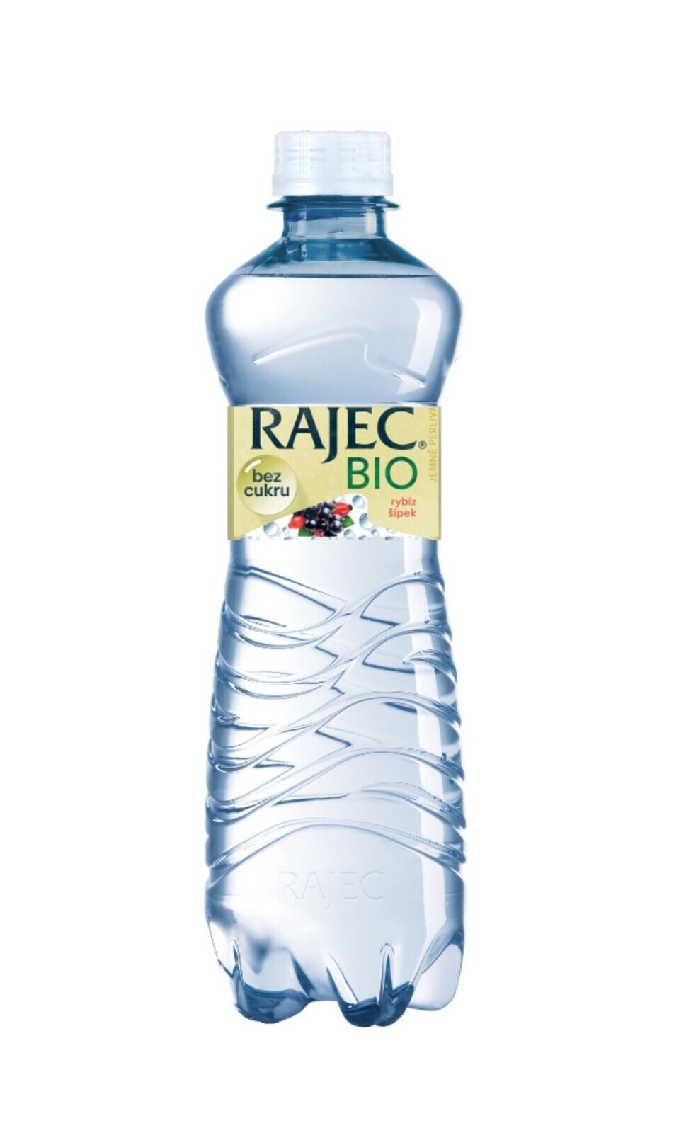 Ochucená voda Rajec  - BIO, rybíz, šípek, jemně perlivá, 8x 0,75 l