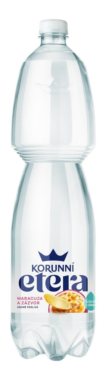 Minerální voda Korunní - marakuja & zázvor, jemně perlivá, 6x 1,5 l