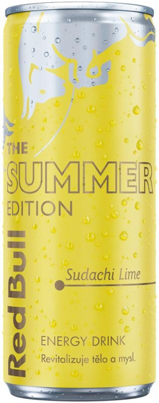 Energetický nápoj Red Bull - Summer, sudachi a limetka, 0,25 l