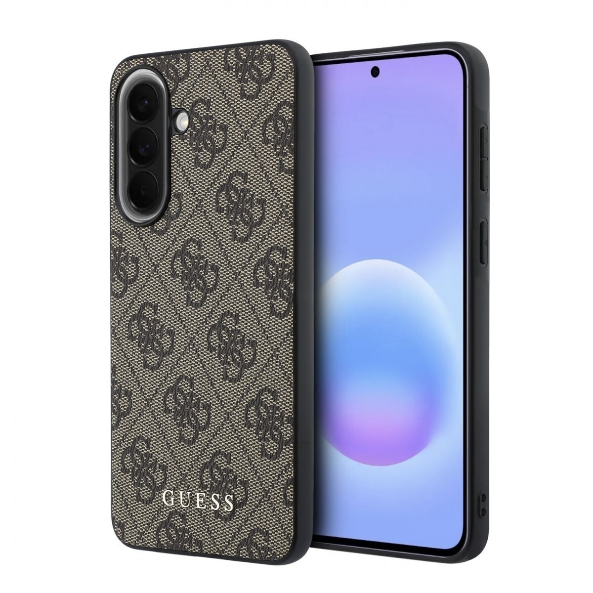 Kryt Guess PU 4G Metal Classic Logo pro Samsung Galaxy A57 hnědý