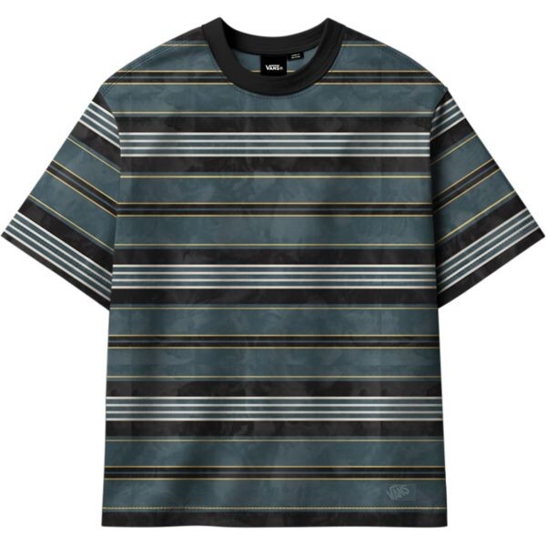 Triko Vans Pique Stripe S/S - Modrá - M