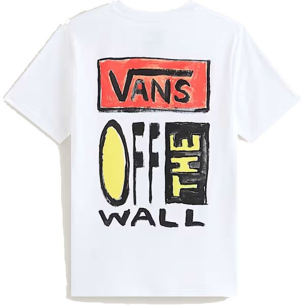 Triko Vans On Canvas S/S Kids - Bílá - L