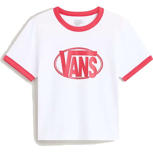Triko Vans Center Chest Ringer Wms - Bílá - L
