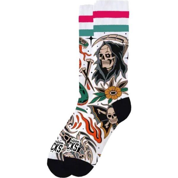 Ponožky American Socks Death Proof - Bílá - L/Xl