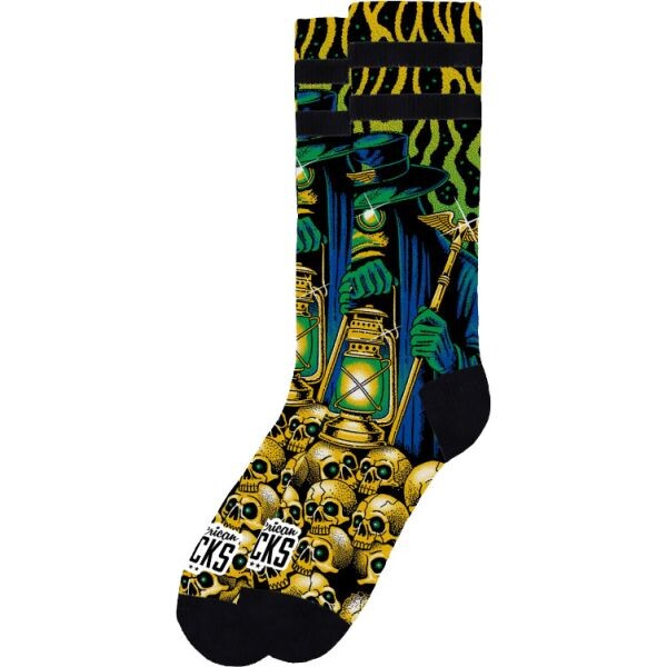 Ponožky American Socks Black Plague - Zelená - L/Xl
