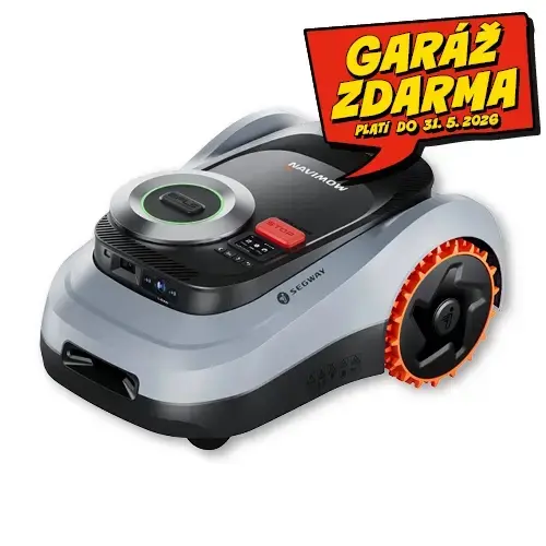 Bezdrátová autonomní robotická sekačka SEGWAY I215E Lidar 1500m2 + garáž zdarma