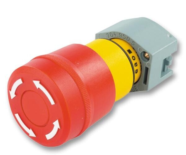 Eao 704.064.2 Actuator, Red, Plastic, Round