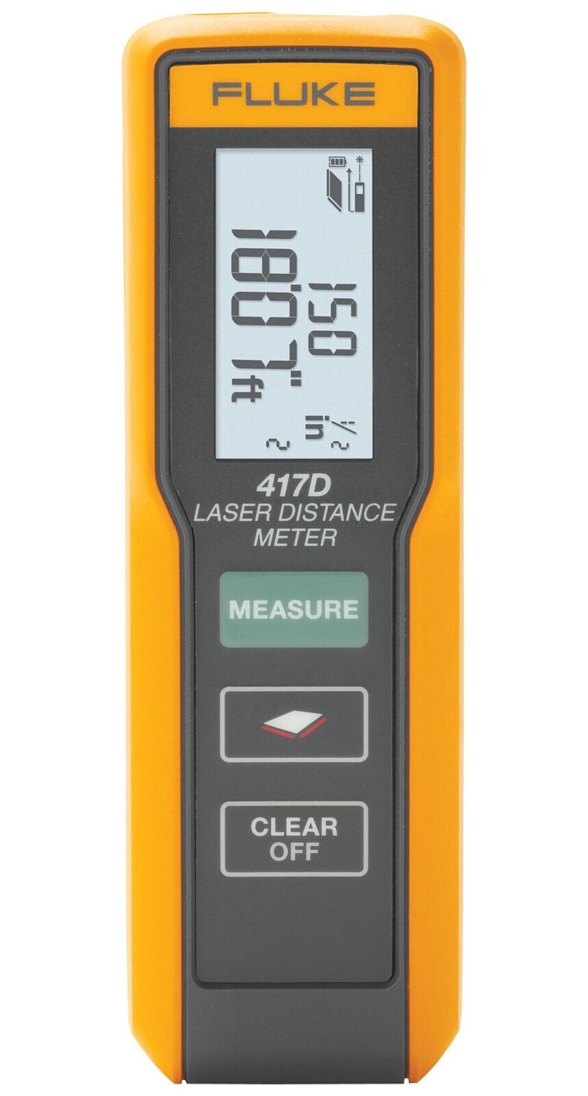 Fluke Electronics Fluke-417D Laser Distance Measurer, 40M, Blk/yellow