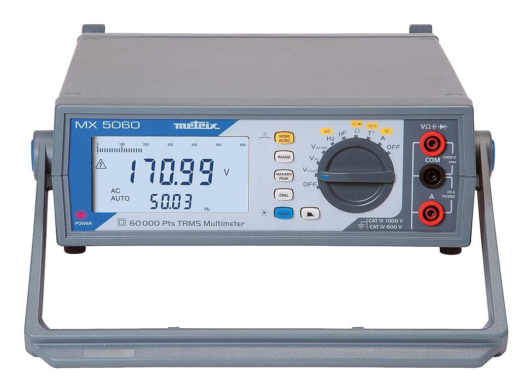 Metrix Mx5060 Trms Benchtop Multimeter, 60000 Count