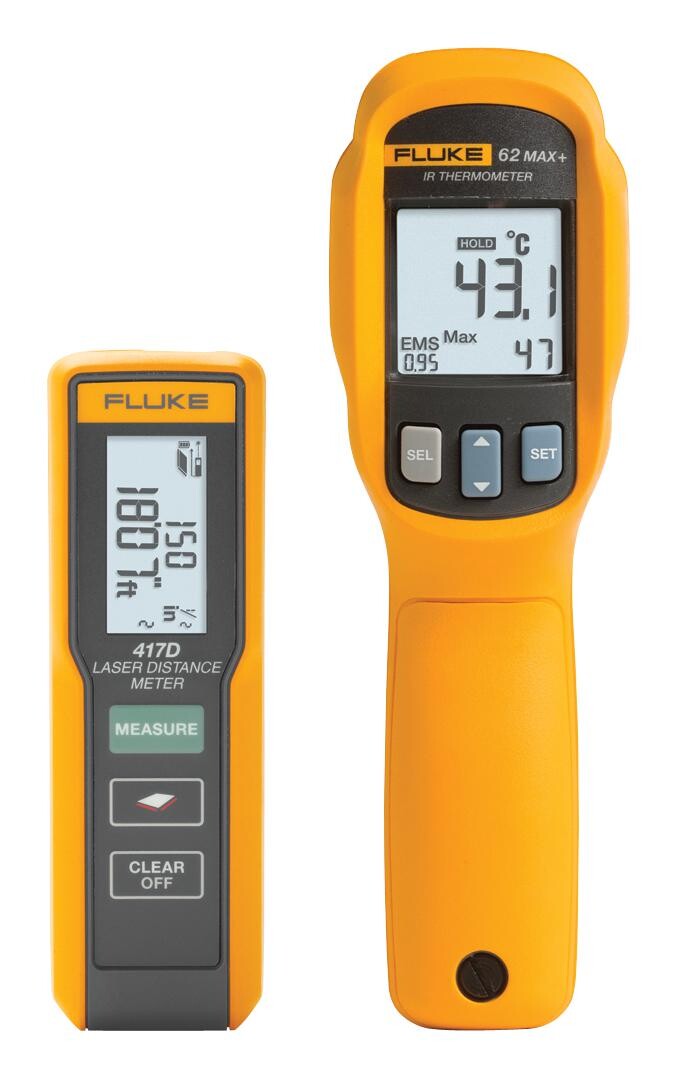 Fluke Electronics Fluke-417D + 62Max+ Kit Laser Distance Meter/thermometer Kit