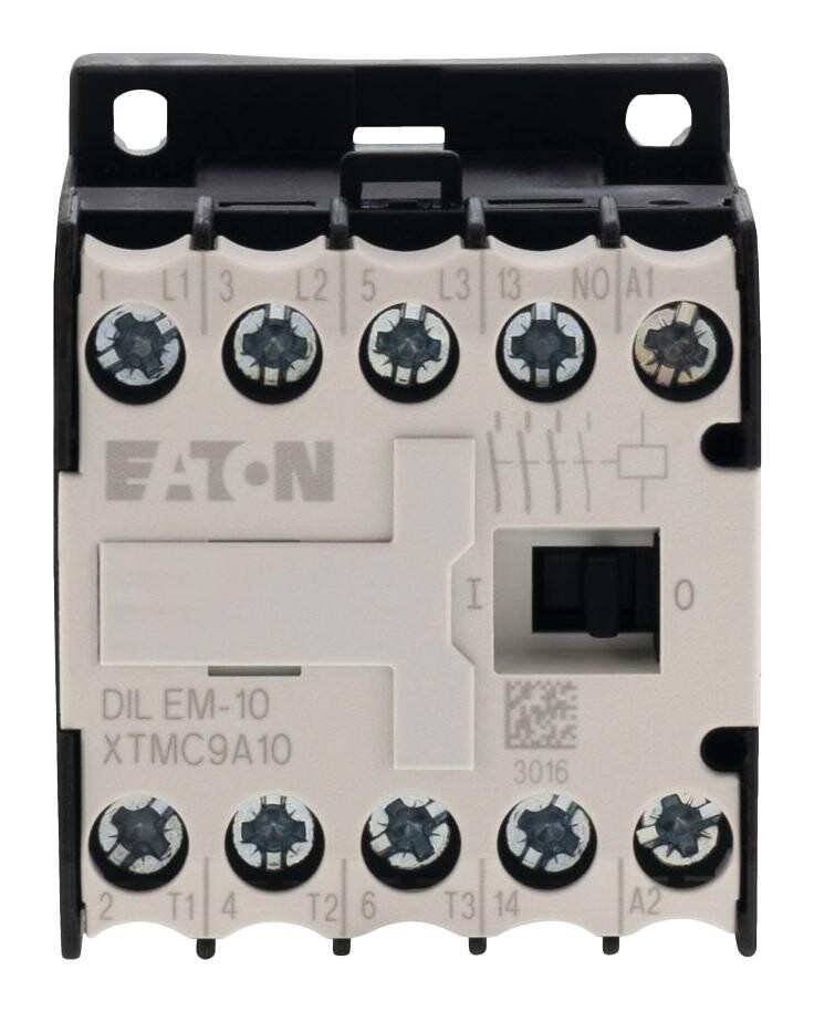 Eaton Moeller Dilem-10(230V50Hz,240V60Hz) Contactor, 3Pst-No, 240Vac, 22A, Din