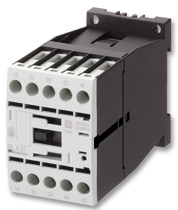 Eaton Moeller Dilm9-10(24Vdc) Contactor, 3Pst-No, 24Vdc, Din/panel