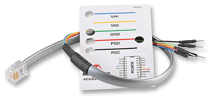 Microchip Technology Ac162069 Breadboard Cable Kit, Icd 2