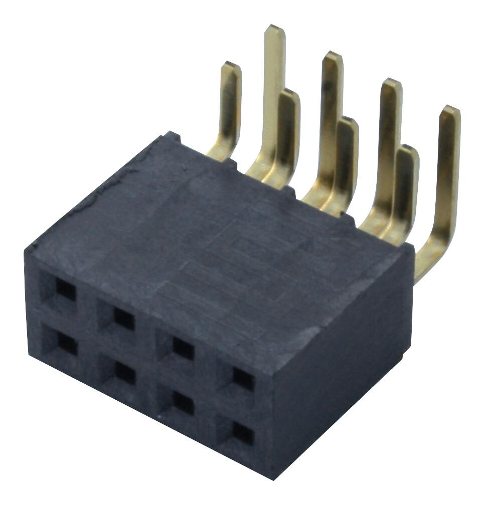 Samtec, Inc. Ssw-104-02-G-D-Ra Receptacle, 2.54Mm, R/a Dual, 8Way