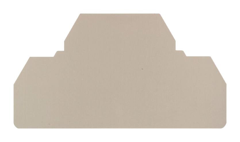 Weidmuller 1674730000 End Plate, Beige, Zdk2.5 Din Term Block